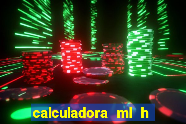 calculadora ml h para mcg kg min